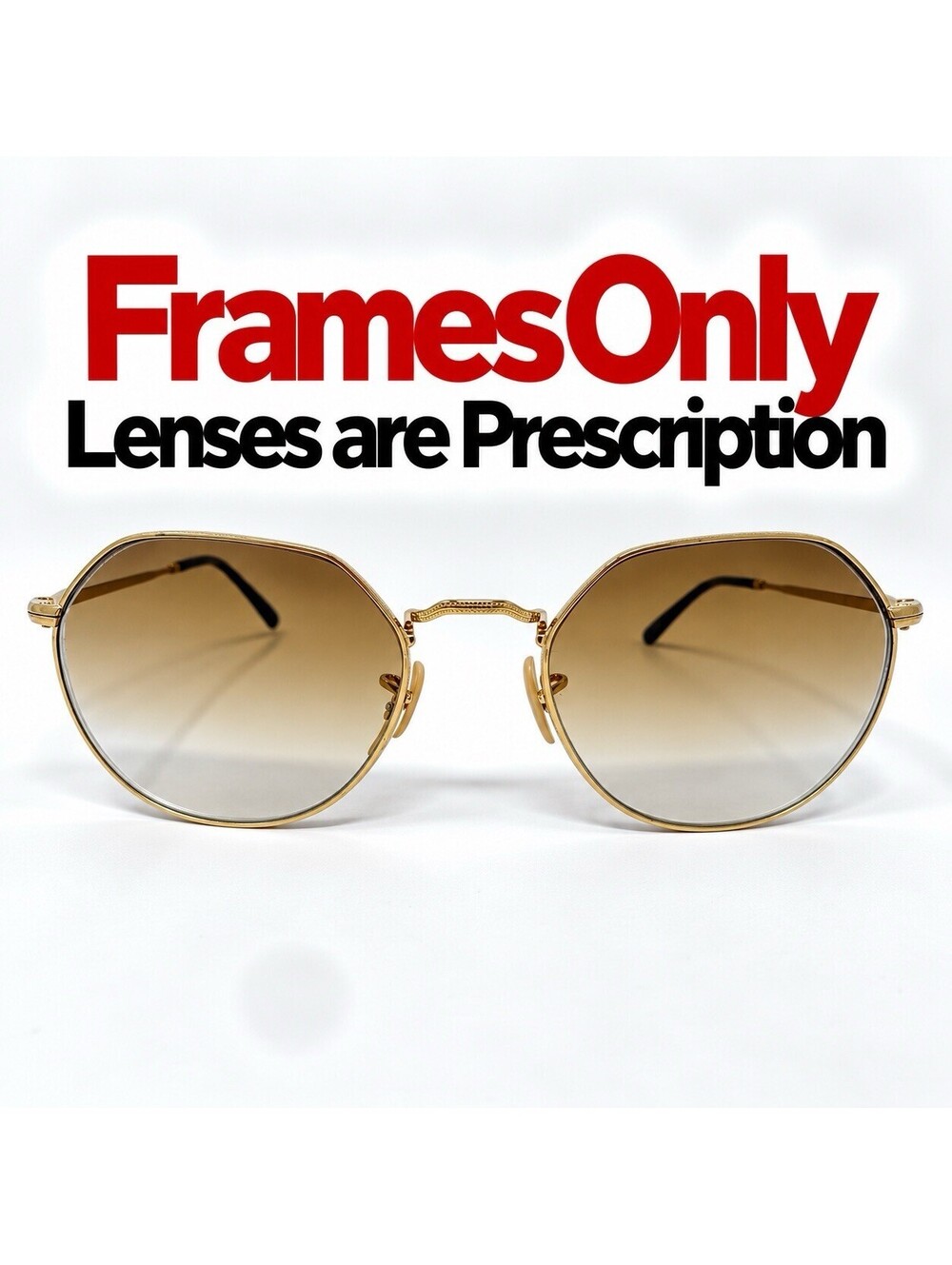 Ray-Ban RB3565 Jack 001/51 Arista Gold Sunglass Frames Only 53-20-145